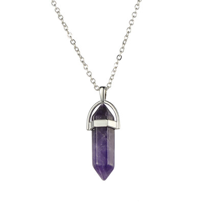 Fashion Woman Girl Jewelry Gemstone Necklace Natural Stone Hexagonal Pointed Reiki Chakra Pendant Crystal Necklace Chain 13
Fashion Woman Girl Jewelry Gemstone Necklace Natural Stone Hexagonal Pointed Reiki Chakra Pendant Crystal Necklace Chain 13
