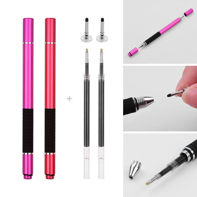 2 in 1 Precision Stylus Pen with Refill&Disc Tip Capacitive Touchscreen Stylus Pen For Cellphone Tablet Pack of 2pcs SilverSi
2 in 1 Precision Stylus Pen with Refill&Disc Tip Capacitive Touchscreen Stylus Pen For Cellphone Tablet Pack of 2pcs SilverSi