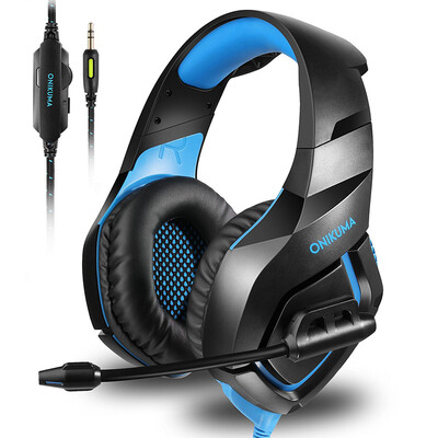 ONIKUMA K1 Gaming Over-ear Headset 35mm Stereo On-ear Headphones w Retractable Microphone Volume Control Noise Canceling for La
ONIKUMA K1 Gaming Over-ear Headset 35mm Stereo On-ear Headphones w Retractable Microphone Volume Control Noise Canceling for La