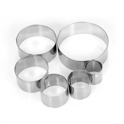 6pcs Round Stainless Steel Cookie Cutters Fondant Cutter Biscuit Cutters Sandwich Cutters Cookie Cutter Set
6pcs Round Stainless Steel Cookie Cutters Fondant Cutter Biscuit Cutters Sandwich Cutters Cookie Cutter Set