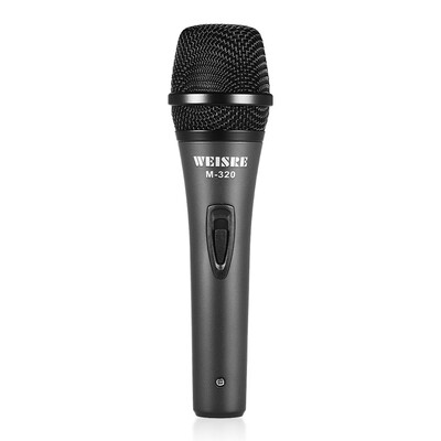 Professional Dynamic Moving-coil Vocal Handheld Microphone Cardioid with 16ft XLR-to-14" Detachable Cable for Karaoke Stage Home
Professional Dynamic Moving-coil Vocal Handheld Microphone Cardioid with 16ft XLR-to-14" Detachable Cable for Karaoke Stage Home