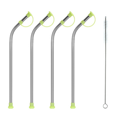 5pcsset 105" Stainless Steel Straws with Silicone Dust Cover Reusable Stainless Steel Straws 4 Bent Straws with a Cleaning Brush
5pcsset 105" Stainless Steel Straws with Silicone Dust Cover Reusable Stainless Steel Straws 4 Bent Straws with a Cleaning Brush