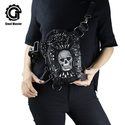 steel master Punk Skull Waist Bags Leg Holster Retro Bags Goth Shoulder Waist Bags Packs 
steel master Punk Skull Waist Bags Leg Holster Retro Bags Goth Shoulder Waist Bags Packs