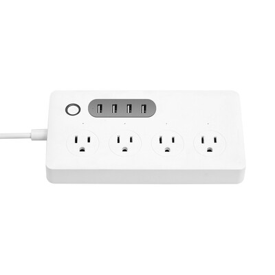 WiFi Smart Power Strip Socket Surge Protector Compatible with Alexa Google Home Voice Control Multi-Plug Timer Switch Power Strip
WiFi Smart Power Strip Socket Surge Protector Compatible with Alexa Google Home Voice Control Multi-Plug Timer Switch Power Strip