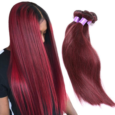 Pre-Colored Hair Weave Wine Red Human Hair Bundles 3PC Burgundy Remy Brazilian Straight Hair Extensions Hair Weft 99j
Pre-Colored Hair Weave Wine Red Human Hair Bundles 3PC Burgundy Remy Brazilian Straight Hair Extensions Hair Weft 99j