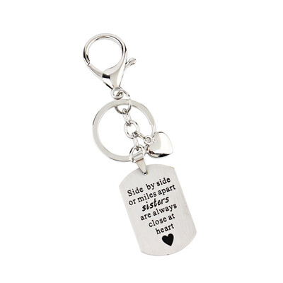 Side by Side or Miles Apart Sisters Key Chain Best Friends Are the Sisters We Choose Key Ring
Side by Side or Miles Apart Sisters Key Chain Best Friends Are the Sisters We Choose Key Ring