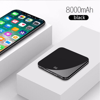Power Bank Wireless Charger Mirror Digital Display Portable Mini Fast Charging 
Power Bank Wireless Charger Mirror Digital Display Portable Mini Fast Charging