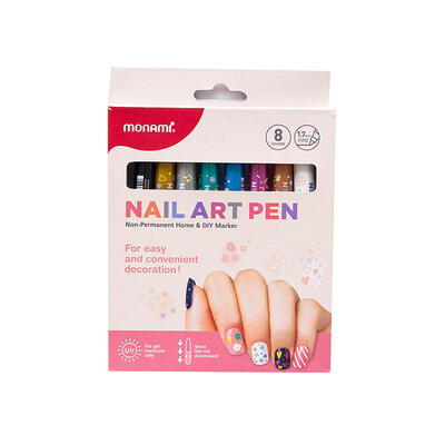 Korea Mu Namei monami nail pen bright oil pen painting pen small fresh nail brush portable 8 color set 05069Z08
Korea Mu Namei monami nail pen bright oil pen painting pen small fresh nail brush portable 8 color set 05069Z08