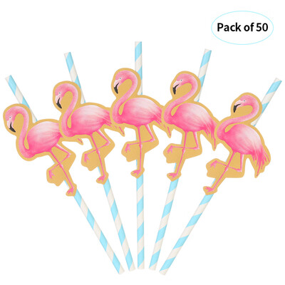 50pcsset Color Cartoon Disposable Paper Drinking Straws for Birthday Wedding Swimming Pool Party Decorations Supplies--Flamingo
50pcsset Color Cartoon Disposable Paper Drinking Straws for Birthday Wedding Swimming Pool Party Decorations Supplies--Flamingo