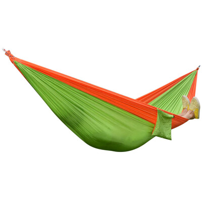 2 Person Hammock Assorted Color Portable Parachute Nylon Fabric for Indoor Outdoor Use
2 Person Hammock Assorted Color Portable Parachute Nylon Fabric for Indoor Outdoor Use