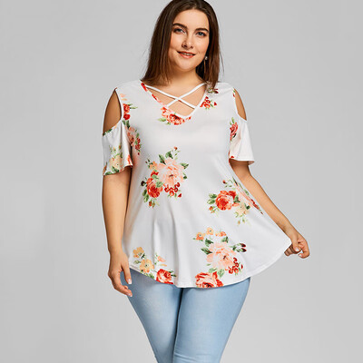 PREISEI Summer Women Sweet Casual Print Plus Size T-Shirt V-Neck Short Sleeve Cotton Woven T Shirt Ladies Tops PR0394
PREISEI Summer Women Sweet Casual Print Plus Size T-Shirt V-Neck Short Sleeve Cotton Woven T Shirt Ladies Tops PR0394