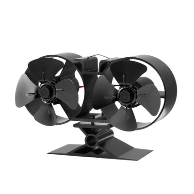 8 Blade Twin Motor Heat Powered Eco Fireplace Fan Fuel Cost Saving Aluminum Black for Wood Gas Coal Pellet Log Heaters
8 Blade Twin Motor Heat Powered Eco Fireplace Fan Fuel Cost Saving Aluminum Black for Wood Gas Coal Pellet Log Heaters