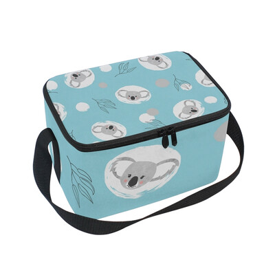 Lunch Box Insulated Lunch Bag Large Cooler Cute Koala And Circles On Blue Tote Bagfor Kids Men Women
Lunch Box Insulated Lunch Bag Large Cooler Cute Koala And Circles On Blue Tote Bagfor Kids Men Women