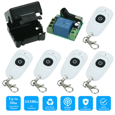 433MHz DC12V 1CH RF Wireless Remote Control Switch 5PCS RF 433MHz Transmitter Remote Controls For Household Appliances Electroni
433MHz DC12V 1CH RF Wireless Remote Control Switch 5PCS RF 433MHz Transmitter Remote Controls For Household Appliances Electroni