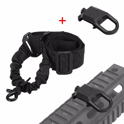 Adjustable Single Point Sling Hunting Gear Bungee Sling One Point Picatinny Strap with 20MM Rail Mount Sling Adapter
Adjustable Single Point Sling Hunting Gear Bungee Sling One Point Picatinny Strap with 20MM Rail Mount Sling Adapter