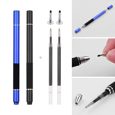 2 in 1 Precision Stylus Pen with Refill&Disc Tip Capacitive Touchscreen Stylus Pen For Cellphone Tablet Pack of 2pcs SilverSi
2 in 1 Precision Stylus Pen with Refill&Disc Tip Capacitive Touchscreen Stylus Pen For Cellphone Tablet Pack of 2pcs SilverSi