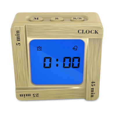 Scientific Time Management Tomato Timing Reminder Flip Four Square Clock