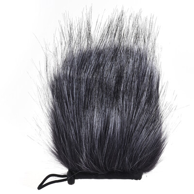 EY-M24 Furry Outdoor Microphone Windscreen Artificial Fur Muff Wind Cover 9cm5cm L D for Rode Stereo VideoMic Pro&More Gr
