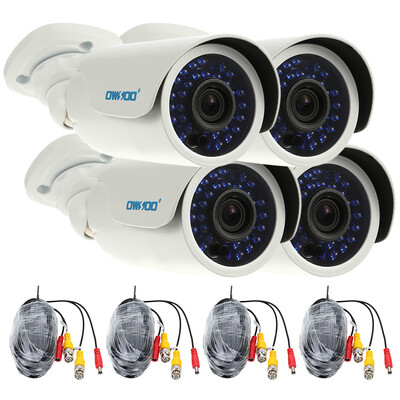 OWSOO 4pcs AHD 720P 1500TVL Security CCTV Camera 460ft Surveillance Cable Outdoor Weatherproof IR-CUT Night View
OWSOO 4pcs AHD 720P 1500TVL Security CCTV Camera 460ft Surveillance Cable Outdoor Weatherproof IR-CUT Night View
