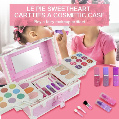 Cosmetic Set for Girls Makeup Palette Eye Shadow Nail Polish Lip Balm Water Powder Makeup Box for Kids
Cosmetic Set for Girls Makeup Palette Eye Shadow Nail Polish Lip Balm Water Powder Makeup Box for Kids