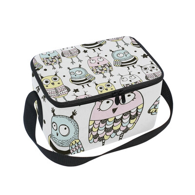 ALAZA Lunch Box Insulated Cute Doodle Owls Lunch Bag Large Cooler Tote Bag for Men Women
ALAZA Lunch Box Insulated Cute Doodle Owls Lunch Bag Large Cooler Tote Bag for Men Women