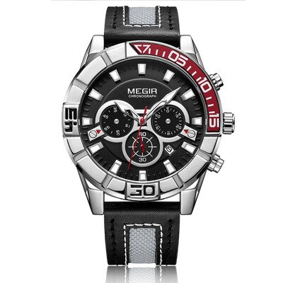 MEGIR Fashion Genuine Leather Men Sport Watch 3ATM Water-resistant Quartz Luminous Wristwatch Man Relogio Musculino Chronograph
MEGIR Fashion Genuine Leather Men Sport Watch 3ATM Water-resistant Quartz Luminous Wristwatch Man Relogio Musculino Chronograph