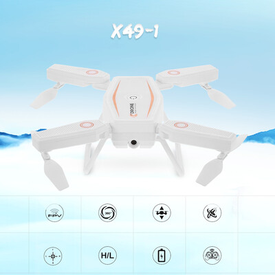 SONG YANG TOYS X49-1 720P Adjustable Camera Wifi FPV Foldable Drone Altitude Hold G-sensor RC Quadcopter for Boys
SONG YANG TOYS X49-1 720P Adjustable Camera Wifi FPV Foldable Drone Altitude Hold G-sensor RC Quadcopter for Boys