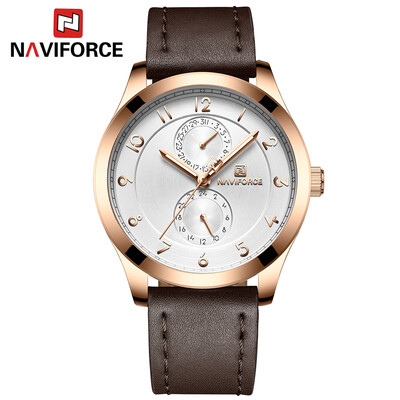 NAVIFORCE NF3004 Man Watch Quartz Watch Leather 3ATM Waterproof Date Hour Wrist Watch
NAVIFORCE NF3004 Man Watch Quartz Watch Leather 3ATM Waterproof Date Hour Wrist Watch