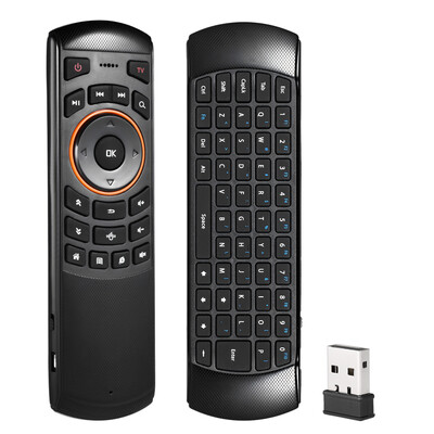 Mini 24GHz Wireless QWERTY Keyboard Air Mouse Handheld Remote Control 6 Gxes Gyroscope for Windows Mac OSLinux Android TV Mini
Mini 24GHz Wireless QWERTY Keyboard Air Mouse Handheld Remote Control 6 Gxes Gyroscope for Windows Mac OSLinux Android TV Mini