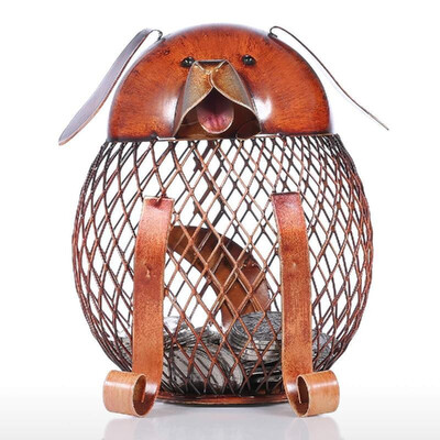Puppy Money Bank Iron Handmade Puppy Shape Coin Bank Practical Craft Home Decoration Gift
Puppy Money Bank Iron Handmade Puppy Shape Coin Bank Practical Craft Home Decoration Gift
