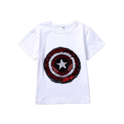 Childrens clothing sequined T-shirts can be turned into clothes cool&fun childrens T-shirt short sleeves
Childrens clothing sequined T-shirts can be turned into clothes cool&fun childrens T-shirt short sleeves
