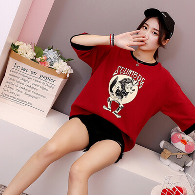 JOY OF JOY Jingdong Womens 2019 Korean version of the new Harajuku style loose short-sleeved T-shirt female JWTD191845 Red 2XL
JOY OF JOY Jingdong Womens 2019 Korean version of the new Harajuku style loose short-sleeved T-shirt female JWTD191845 Red 2XL