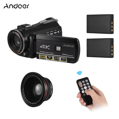 Andoer AC3 4K UHD 24MP Digital Video Camera Camcorder DV Recorder 30X Zoom WiFi Connection IR Night Vision 31 Inch IPS LCD Touchs
Andoer AC3 4K UHD 24MP Digital Video Camera Camcorder DV Recorder 30X Zoom WiFi Connection IR Night Vision 31 Inch IPS LCD Touchs