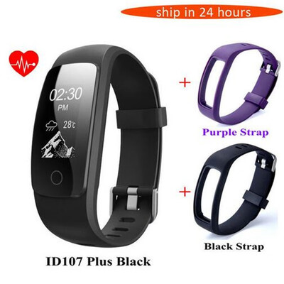 GPS Smart Band ID107 Plus ID107 HR Fitness Bluetooth Bracelet Activity Sports Tracker Wristband with Heart Rate Tracker