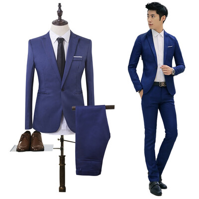 Mens Suits Business Male Slim Fit Blazer Bestman Groomsman Suits Formal Outfit One Button Jacket Pants 2Pieces
Mens Suits Business Male Slim Fit Blazer Bestman Groomsman Suits Formal Outfit One Button Jacket Pants 2Pieces