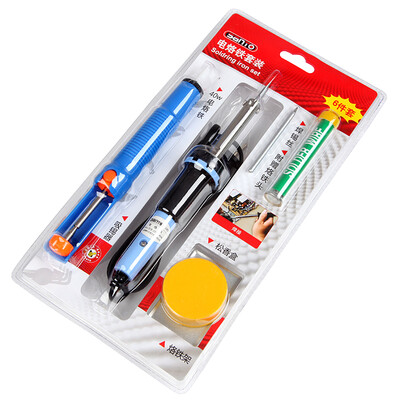 SANTO 6-piece electric iron set 40W electric iron soldering iron tip rosin soldering iron suction tool set 1905
SANTO 6-piece electric iron set 40W electric iron soldering iron tip rosin soldering iron suction tool set 1905