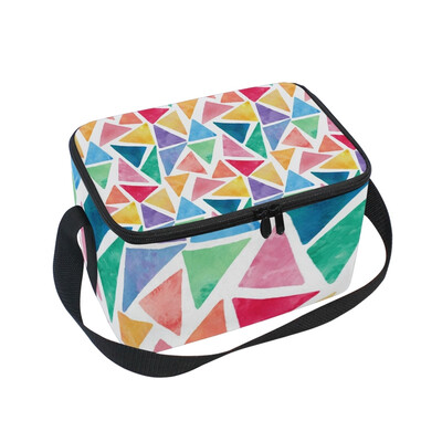 ALAZA Lunch Box Watercolor Triangle Insulated Lunch Bag Large Cooler Tote Bagfor Men Women
ALAZA Lunch Box Watercolor Triangle Insulated Lunch Bag Large Cooler Tote Bagfor Men Women