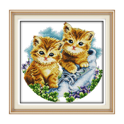 Decdeal 13 13 inches DIY Little Cats Pattern Cross Stitch Kit with Blank 14CT Canvas Cloth & Cotton Thread Embroidery Cross-Stit
Decdeal 13 13 inches DIY Little Cats Pattern Cross Stitch Kit with Blank 14CT Canvas Cloth & Cotton Thread Embroidery Cross-Stit