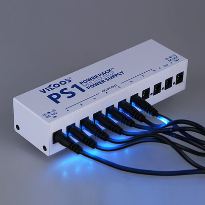 VITOOS PS1 Electric Guitar Effects Power Supply Ten Isolated Output 8 Way 9V & 1 Way 12V & 1 Way 18V Stabilized Voltage AC100-240V
VITOOS PS1 Electric Guitar Effects Power Supply Ten Isolated Output 8 Way 9V & 1 Way 12V & 1 Way 18V Stabilized Voltage AC100-240V