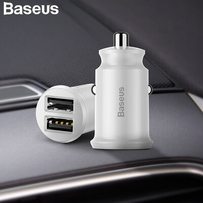 Baseus Car Charger 31A Max Fast Car Charging Dual USB Car Charger Adapter Mobile Phone Charger iPhone Samsung Xiaomi Qi Charging
Baseus Car Charger 31A Max Fast Car Charging Dual USB Car Charger Adapter Mobile Phone Charger iPhone Samsung Xiaomi Qi Charging