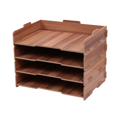 Wood Desk File Organizer Document Holder Letter Tray 4 Layers for Office School Home Use
Wood Desk File Organizer Document Holder Letter Tray 4 Layers for Office School Home Use