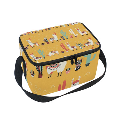 ALAZA Lunch Box Insulated Happy Lama Lunch Bag Large Cooler Tote Bag for Men Women
ALAZA Lunch Box Insulated Happy Lama Lunch Bag Large Cooler Tote Bag for Men Women