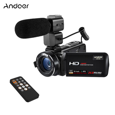 Andoer HDV-Z20 Portable 1080P Full HD Digital Video Camera Max 24 Mega Pixels 16× Digital Zoom Camcorder 31" Rotatable IPS Touchs
Andoer HDV-Z20 Portable 1080P Full HD Digital Video Camera Max 24 Mega Pixels 16× Digital Zoom Camcorder 31" Rotatable IPS Touchs