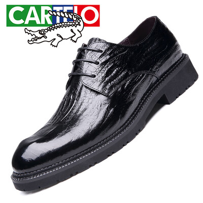 CARTELO Mens First Layer Leather Shoes Crocodile Embossed Trends Business Dress Shoes Low Top Lace Up Shoes 8232 Black 39
CARTELO Mens First Layer Leather Shoes Crocodile Embossed Trends Business Dress Shoes Low Top Lace Up Shoes 8232 Black 39