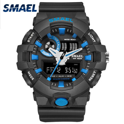 Mens Stylish Sports Multi-function Electronic Waterproof Watch Dual Display Wristwatches
Mens Stylish Sports Multi-function Electronic Waterproof Watch Dual Display Wristwatches