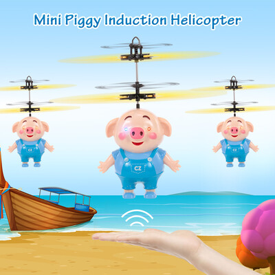 Mini Flying Piggy Infrared Induction Drone LED Flashing Light Aircraft RC Toy with Remote Controller Great Gift for Kids Children
Mini Flying Piggy Infrared Induction Drone LED Flashing Light Aircraft RC Toy with Remote Controller Great Gift for Kids Children