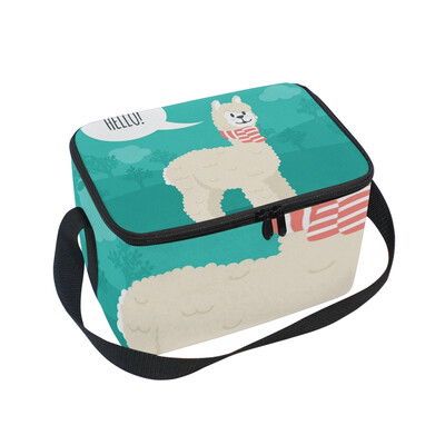 Lunch Box Insulated Lunch Bag Large Cooler Hello Llama Tote Bagfor Kids Men Women
Lunch Box Insulated Lunch Bag Large Cooler Hello Llama Tote Bagfor Kids Men Women