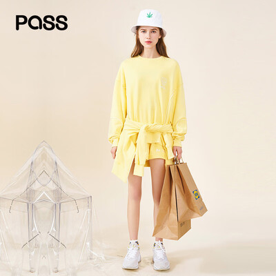 PASS2019 spring new long-sleeved sweater womens shorts three-piece sports&leisure suit tide yellow M
PASS2019 spring new long-sleeved sweater womens shorts three-piece sports&leisure suit tide yellow M