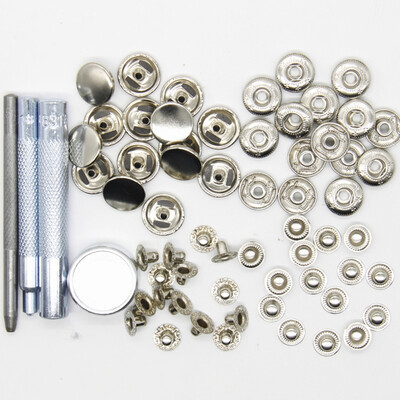 15mm 15pcs a Set of Metal Snap Button with Fastener Installation Tool for Children&Adult Clothes&Leather
15mm 15pcs a Set of Metal Snap Button with Fastener Installation Tool for Children&Adult Clothes&Leather