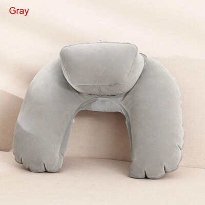 Inflatable Travel Neck Pillow Soft Air U Shape Health Pillow Sleep Head Cushion